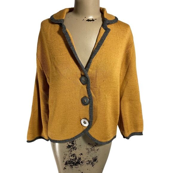 VTG 60’s Rosanna Knitted Sportswear Virgin Wool Button Cardigan Sweater Jacket - Picture 1 of 6